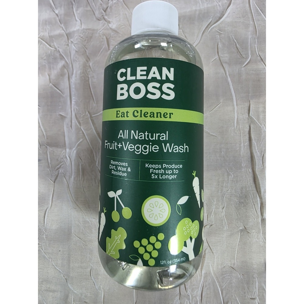 JOY Clean Boss Eat Cleaner Fruit & Veggie Natural Wash & Preserver TWO